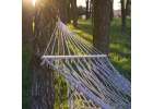 Garden hammock boho mesh tassel hanging lounger macramé 200cm grey 9