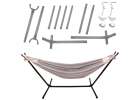 Garden hammock with frame two-person swing rack hammock stand large strong 200cm 150kg 5