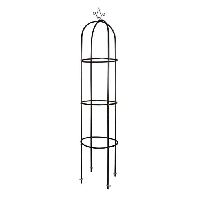 Garden pergola column column bell stand for roses climbing flowers metal 195 cm