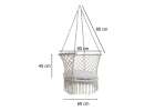Garden swing Stork's nest with backrest grey 80 cm 150 kg 5