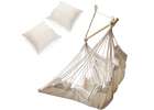 Hammock Brazilian chair with footrest 130cm beige 5
