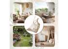Hammock Brazilian chair with footrest 130cm beige 11