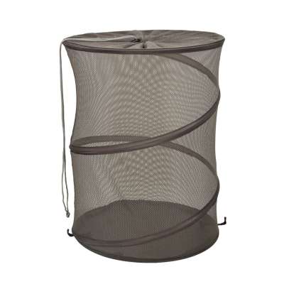Hanging laundry basket folding clothes hamper