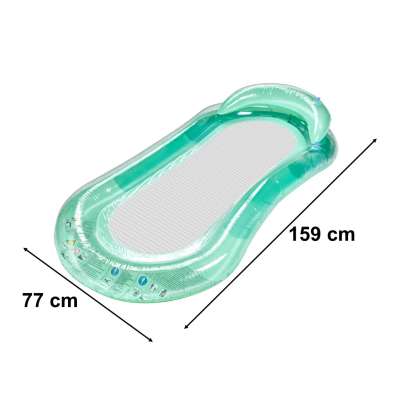 Inflatable swimming pool water mattress with net turquoise BESTWAY 43103