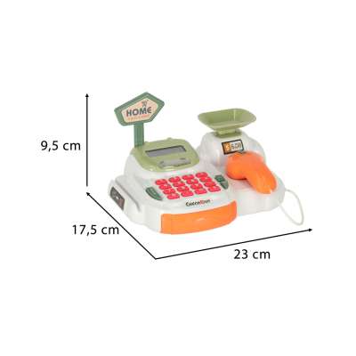 Kasa fiskalna dla dzieci supermarket sklep skaner kalkulator koszyk z akcesoriami 36 el.
