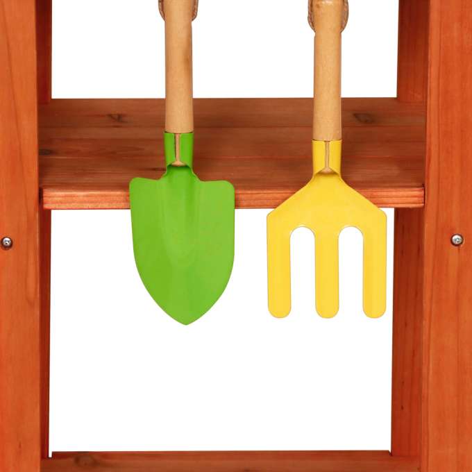 Kuchnia błotna drewniana ogrodowa na kółkach akcesoria kran outdoor Lulilo Sableto 116 cm