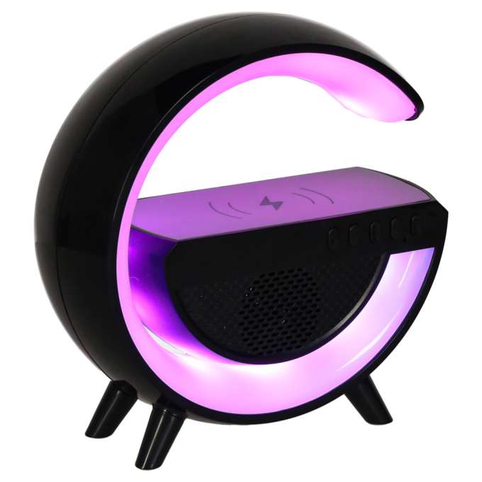 LED G light with inductive charger black