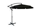 LUARO Garden umbrella large folding umbrella with boom 290cm black 4