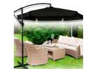 LUARO Garden umbrella large folding umbrella with boom 290cm black 7