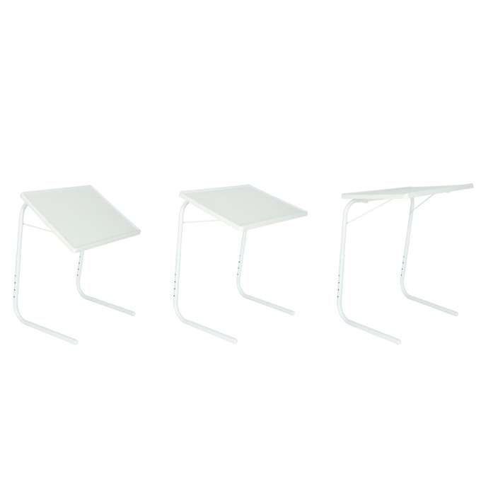 Laptop side table foldable 52x40cm white