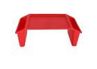 Laptop table with organiser red 3