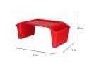 Laptop table with organiser red 7