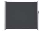 Lateral terrace awning retractable screen 180 grey 2