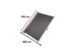 Lateral terrace awning retractable screen 180 grey 3