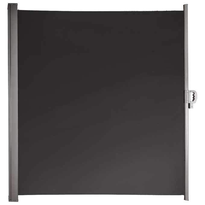 Lateral terrace awning retractable screen 180 grey