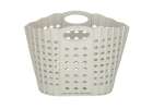 Laundry basket folding bathroom organiser grey 4