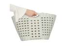 Laundry basket folding bathroom organiser grey 5