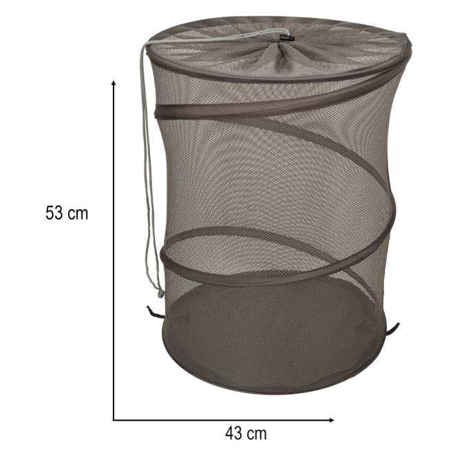 Laundry basket folding hanging mesh