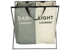 Laundry basket segregation organiser 2 compartments 3