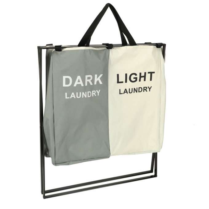 Laundry basket segregation organiser 2 compartments