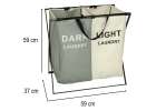 Laundry basket segregation organiser 2 compartments 9