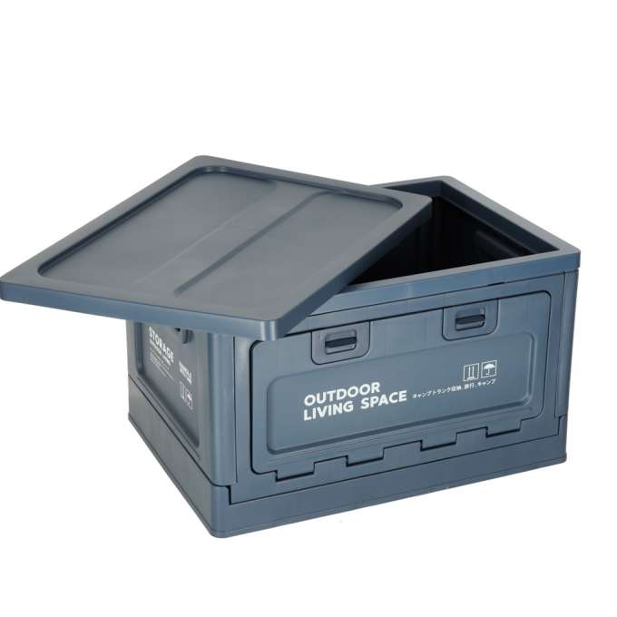 Luggage organiser camping box navy blue