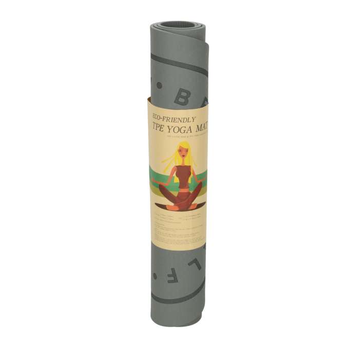 Mata do ćwiczeń jogi skakania na skakance wygłuszająca 127x63x0,6 cm czarna
