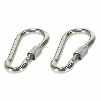 Mounting set for hammock swing strap + snap hook carabiner