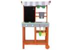 Mud kitchen wooden garden on wheels accessories outdoor faucet Lulilo Sableto 116 cm 3