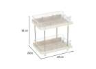 Multi-functional organiser for desk cabinet acrylic 7