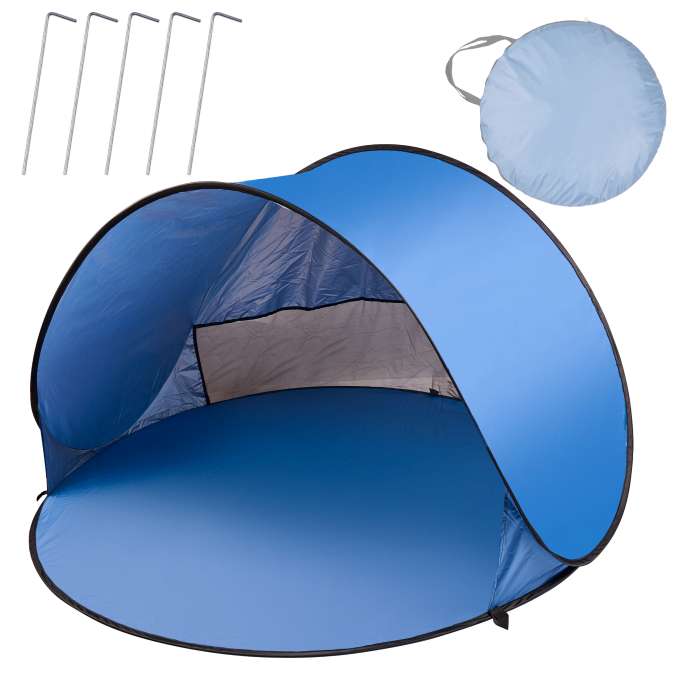 Namiot plażowy duży samorozkładający się automatyczny na plażę parawan ogrodowy XL 146x146cm + pokrowiec