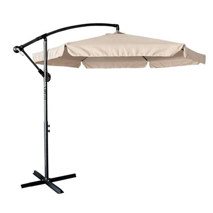 Parasol ogrodowy LUARO duży składany z wysięgnikiem 290cm beżowy