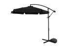 Parasol ogrodowy LUARO duży składany z wysięgnikiem 290cm czarny 9