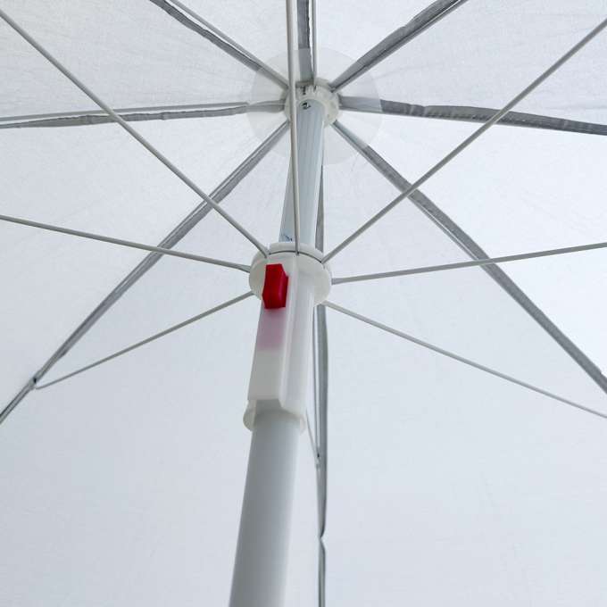 Parasol ogrodowy plażowy regulowany łamany składany UV 150cm szary