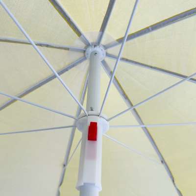 Parasol ogrodowy plażowy regulowany łamany składany UV 150cm żółty