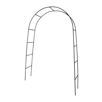 Pergola ogrodowa łuk uchwyt na róże kwiaty bluszcz pnącza metalowa 240 x 140 cm