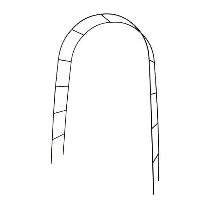 Pergola ogrodowa łuk uchwyt na róże kwiaty bluszcz pnącza metalowa 240 x 140 cm