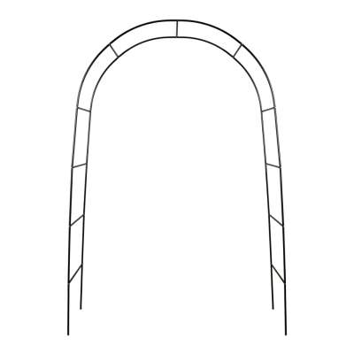 Pergola ogrodowa łuk uchwyt na róże kwiaty bluszcz pnącza metalowa 240 x 140 cm