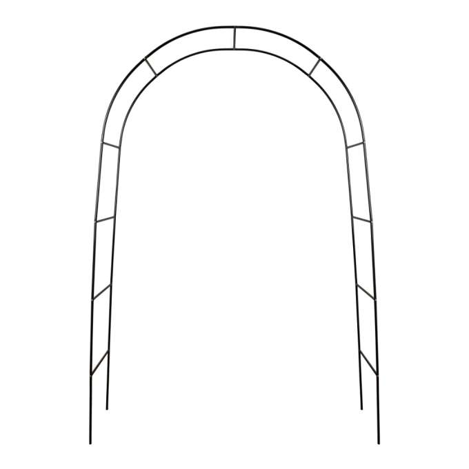 Pergola ogrodowa łuk uchwyt na róże kwiaty bluszcz pnącza metalowa 240 x 140 cm