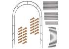 Pergola ogrodowa łuk uchwyt na róże kwiaty bluszcz pnącza metalowa 240 x 140 cm 9