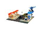 Petrol station police car park set 54el 3