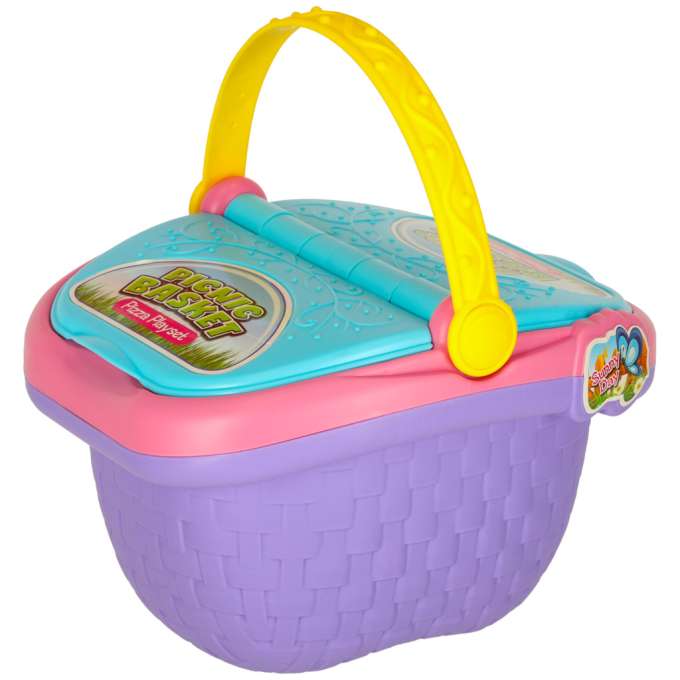 Picnic basket fast food pizza toy food