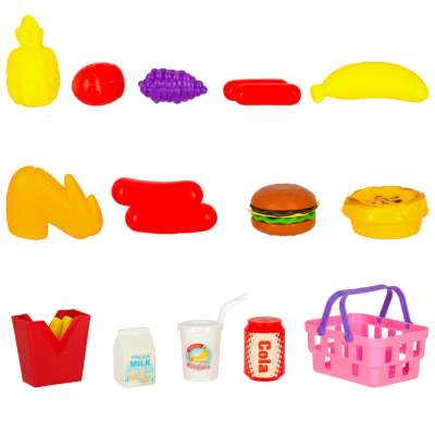 Picnic basket fast food pizza toy food