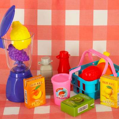 Picnic basket fruit juices drinks food provisions snacks for a picnic