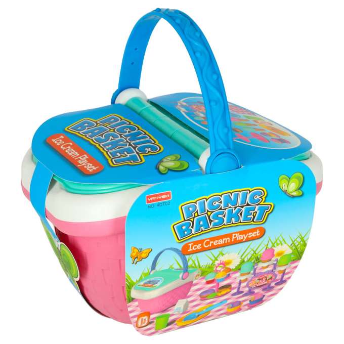 Picnic basket ice cream parlour desserts food victuals snacks for a picnic