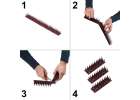 Pigeon spikes bird rail deterrent plastic dense brown 8pcs 43 cm 4