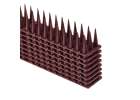 Pigeon spikes bird rail deterrent plastic dense brown 8pcs 43 cm 5