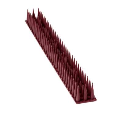 Pigeon spikes bird rail deterrent plastic dense brown 8pcs 43 cm