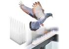 Pigeon spikes strip bird deterrent plastic dense white 8pcs 43 cm 8