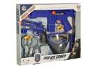 Police set pistol rifle mask handcuffs 12